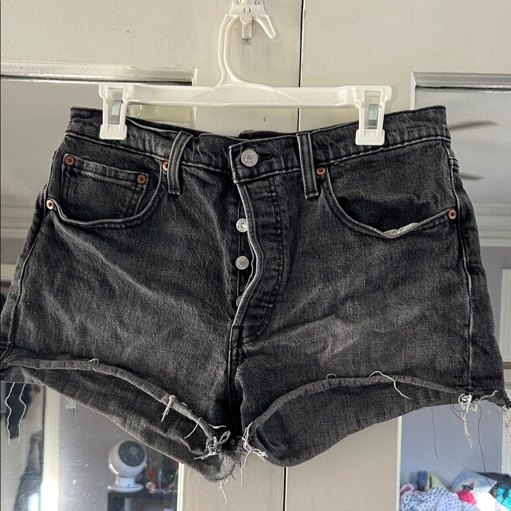 Levi's Black Denim Women's Jean Shorts